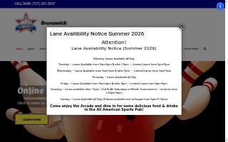 Liberty Lanes website