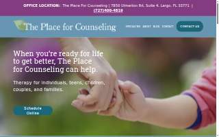 The Place For Counseling website