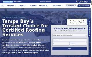 Trust Roofing website