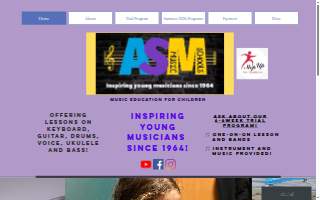 ASM Music Schools Inc of Dania Beach website