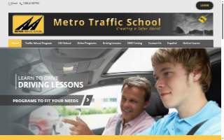 Metro Traffic School website