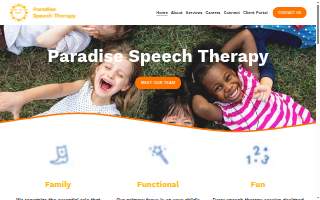 Paradise Speech Therapy website