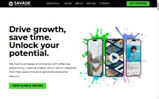 Savage Global Marketing website