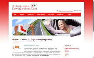 Stephanie's Auto Driving School website