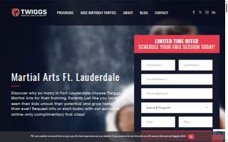 Twiggs Martial Arts Academy of Lauderdale Lakes website