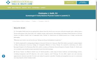 Christopher Smith, DO website