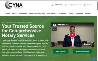 Cynanotary website