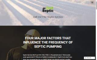 All Out Septic, Inc. website