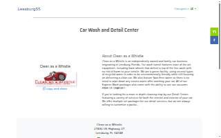 Clean As A Whistle Car Wash website