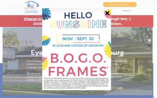 Eyecare Center of Leesburg website