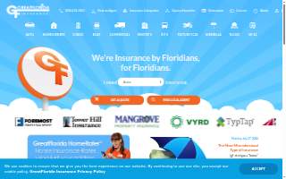 GreatFlorida Insurance website