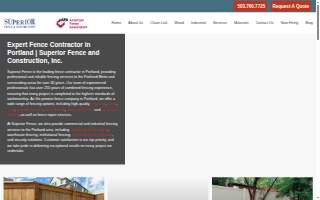 Superior Fence & Rail of Northeast Georgia website