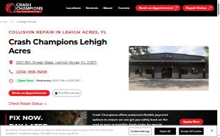 Crash Champions Collision Repair Lehigh Acres website