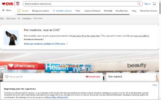 CVS Pharmacy website