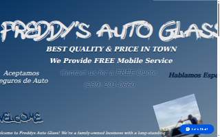 Freddy's Auto Glass, LLC website
