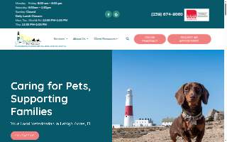 Lighthouse Pet Clinic website