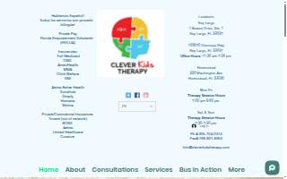 Clever Kids Therapy website