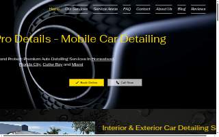 Homestead Pro Details - Mobile Car Detailing website