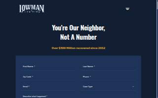 Lowman Law Firm of Spring Hill website