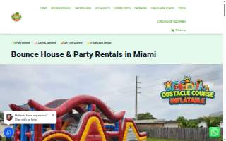 Tropical Party Rental of Homestead website