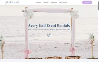 Avery Gail Event Rentals website