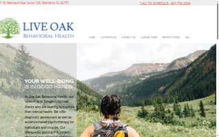 Live Oak Behavioral Health of Lively website
