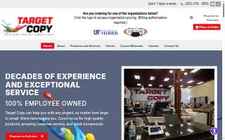 Target Copy website