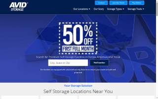 Avid Storage website