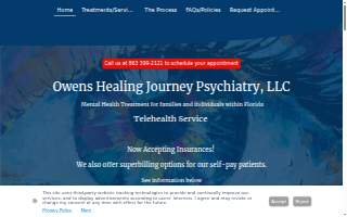 Owens Healing Journey Psychiatry of Lynn Haven website