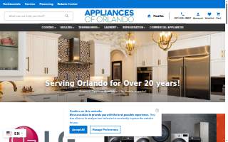 Appliances of Orlando website