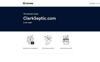 Clark Septic website