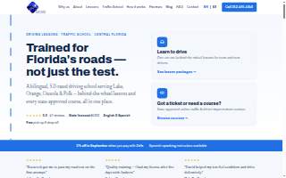 Clermont Driving School website