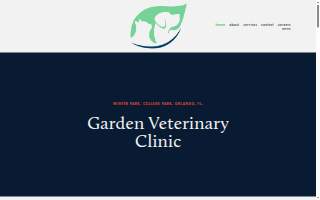 Garden Veterinary Clinic website