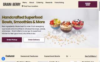 Grain and Berry website