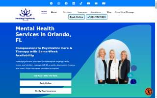 Healing Psychiatry of Florida website