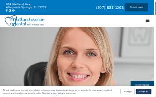 Maitland Avenue Dental website