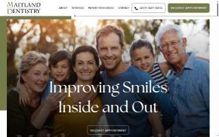 Maitland Dentistry website