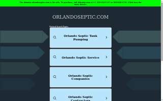 Orlando Septic Services website