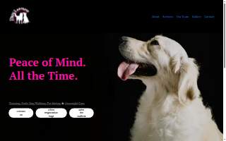 Paws Abound - Dog Walking & Overnight Pet Care website