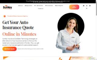 SunKey Insurance website