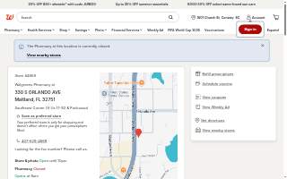 Walgreens Drug store website