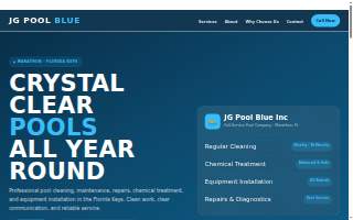 JG Pool blue inc website