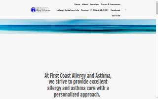 First Coast Allergy and Asthma website