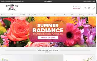 Marco Island Florist Home & Gifts website