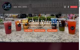 Just Chill Nutrition website