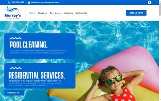 Murray's Clear Pools LLC website
