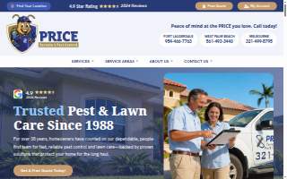 Price Termite & Pest Control website
