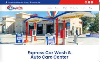 AquaShine Express Car Wash website