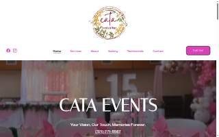 Cata Events - Event Planner and Decor Rentals website