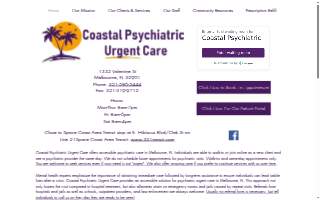 Coastal Psychiatric Urgent Care website